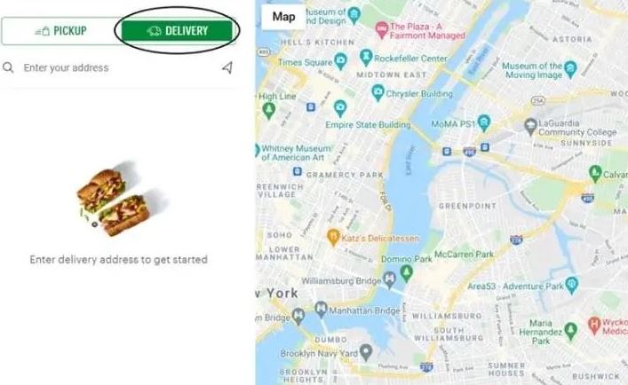 subway food order online