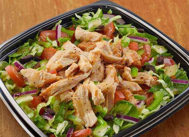 rotisserie-style chicken salad from subway