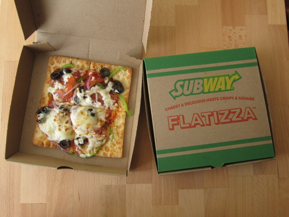 subway cheese flatizza
