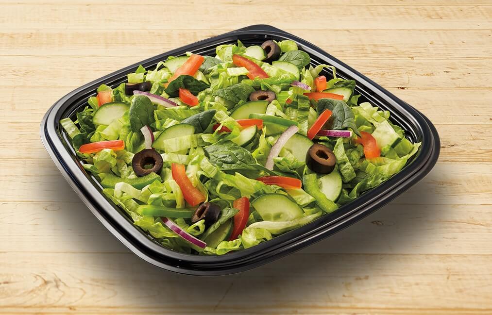 vegetable delite salad from subway